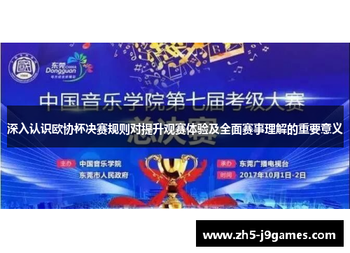 深入认识欧协杯决赛规则对提升观赛体验及全面赛事理解的重要意义